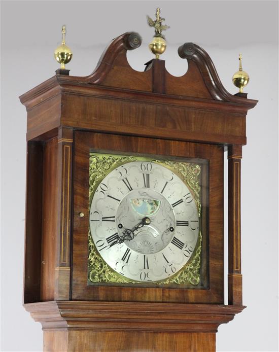 Samuel Butterworth, Rochdale. A George III mahogany eight day longcase clock, 7ft 6in.